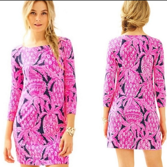 Lilly Pulitzer Dresses & Skirts - Lilly Pulitzer Sophie Pink Coco Safari Dress XS